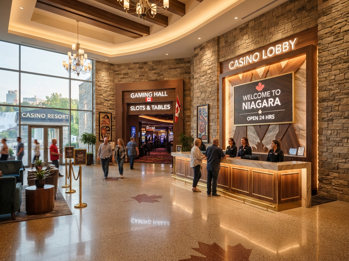Modern MapleSpin gaming hall lobby