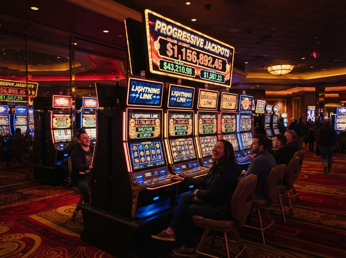 Progressive jackpot machine bank